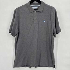 Southern Tide Skipjack Polo Men's XL Gray Golf Polo Short Sleeve Shirt